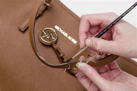 michael kors purse handle repair|michael kors purse straps fraying.